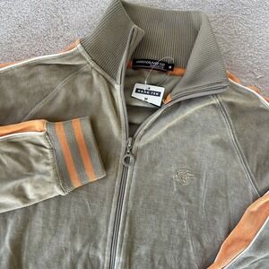 Vintage Y2K Hang-Ten Sports Velour Full Zip Track Jacket NWT Women's Size Medium